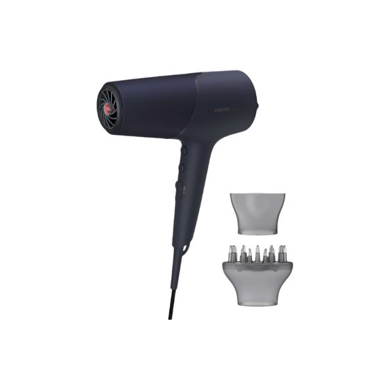 مجفف شعر فيليبس مع تقنية التجفيف السريع والحماية من الحرارة والعناية الأيونية لشعر خال من التجعد 2300 واط