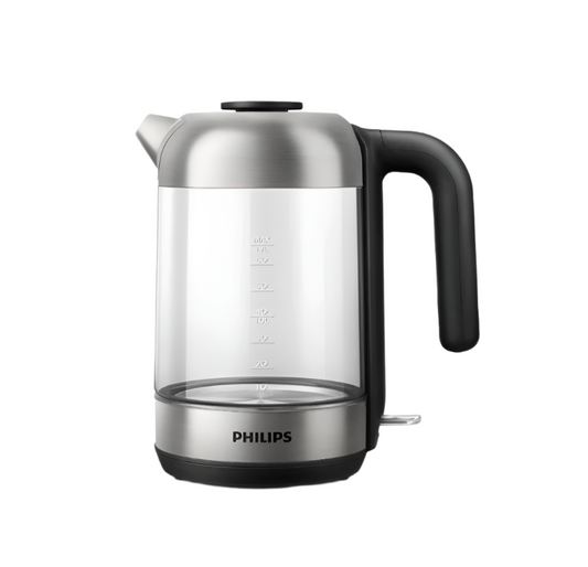 غلاية كهربائية زجاجية من فيليبس سعة 1.7 لتر, 2200 واط