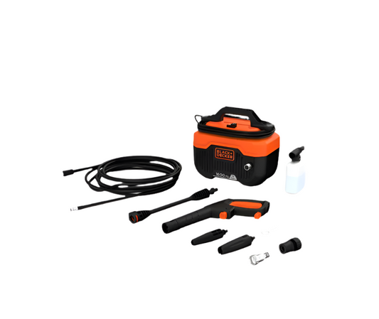 BLACK+DECKER 1300W 110 Bar/1600 PSI Horizontal Pressure Washer