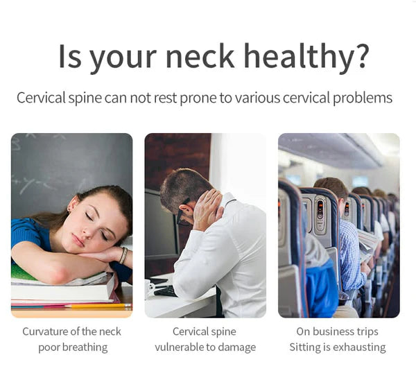 Pure Memory Foam Ergonomic Travel Neck Pillow - Light Grey