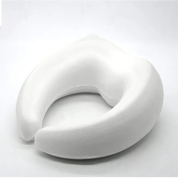 Pure Memory Foam Ergonomic Travel Neck Pillow - Light Grey