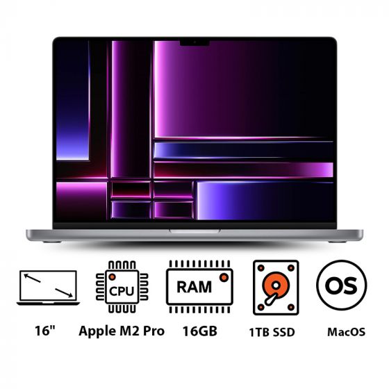 APPLE MACBOOK PRO Z174001KN 16"M2PRO 12CPU/19GPU/32GB/1TB - SPACE GREY (ARABIC)