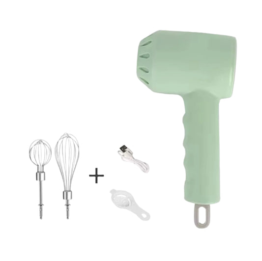 Portable Electric Food Mixer Wireless Hand Blender 3 Gear Speeds