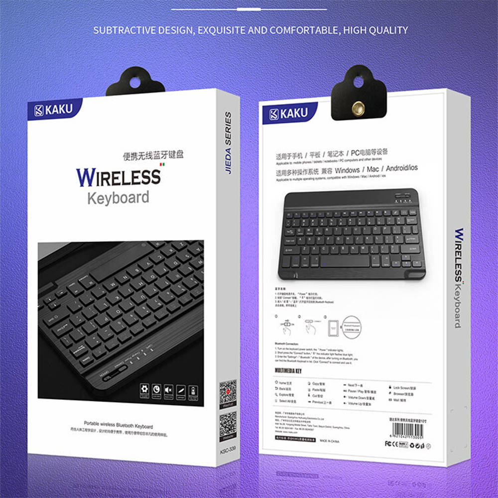 Kaku Wireless Smart Bluetooth Keyboard, Arabic and English Layout