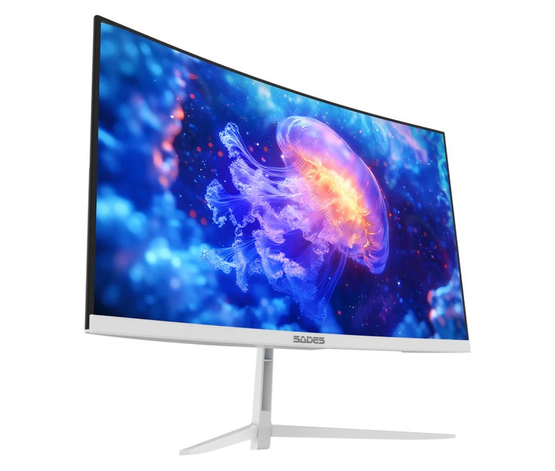 Sades NC-Pelagia SC-CJ04F24B, 24" FHD 1920x1080, 200Hz, 0.5ms, HDMI 2.1, VA, Curved Gaming Monitor - Black