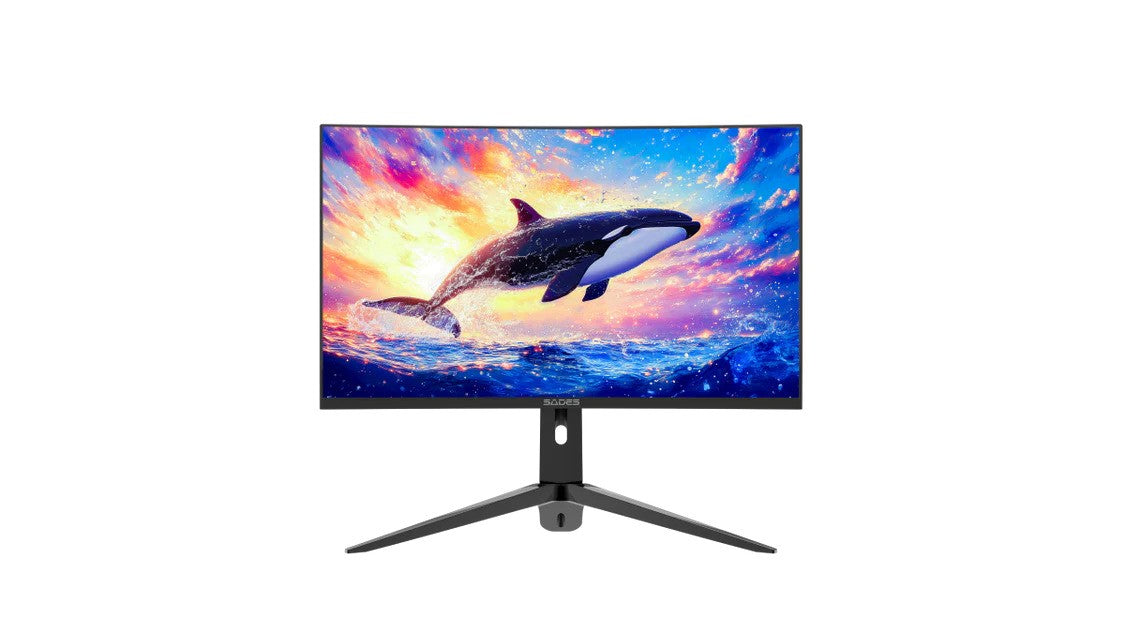 Sades KL-Whale SA-C01Q27B, 27" QHD (2K) 2560x1440, 180Hz, 1ms, HDMI 2.1, VA, Curved Gaming Monitor - Black