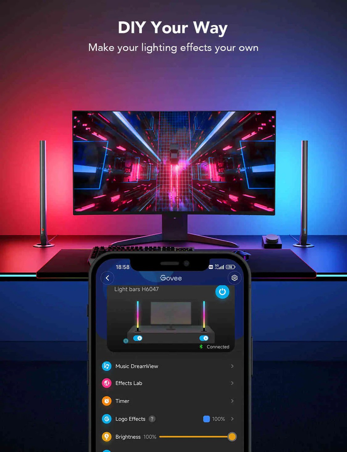 Govee Smart Gaming Light Bars - H6047