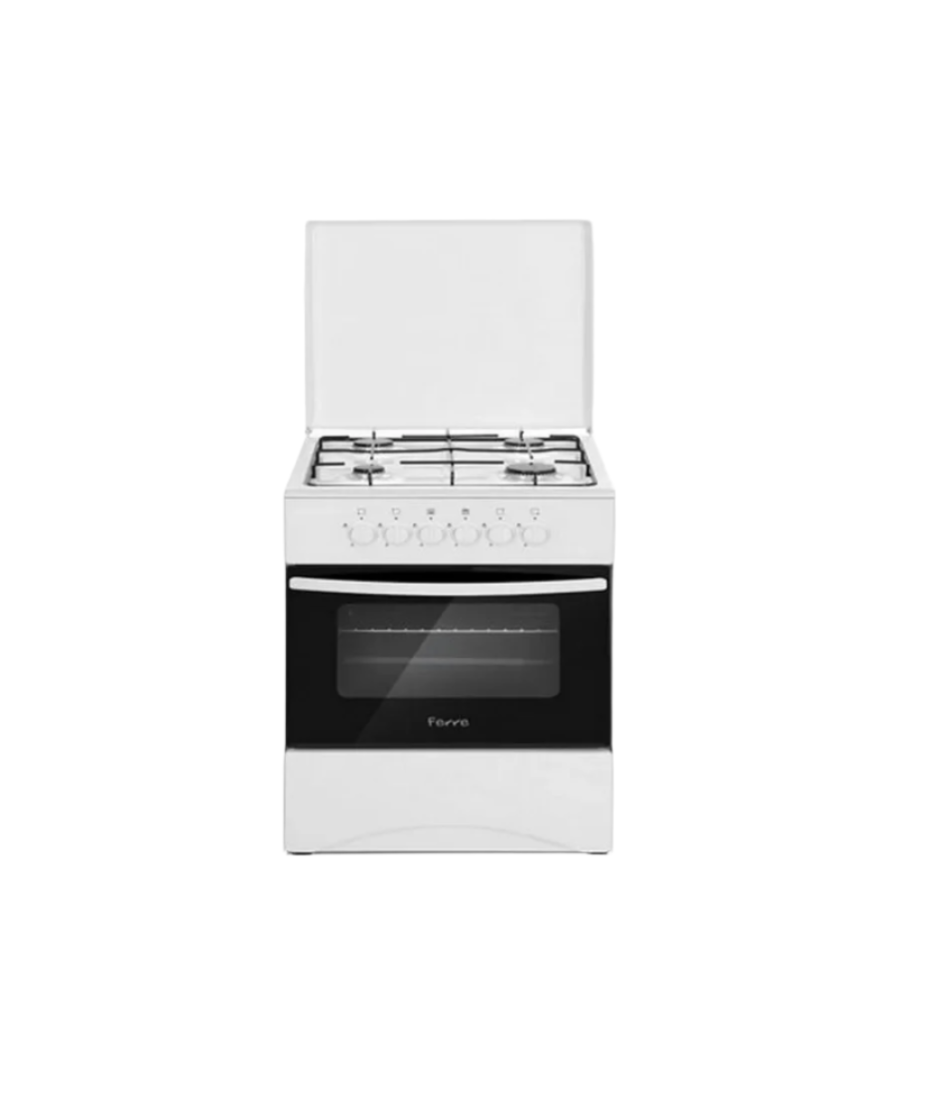 Ferre Gas Cooker 50*50, 4 Burner - White