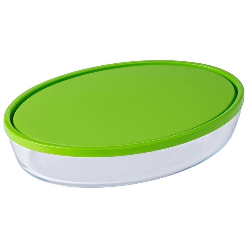 PYREX XL OVAL ROASTER W LID 3 L 35X24X6 CM