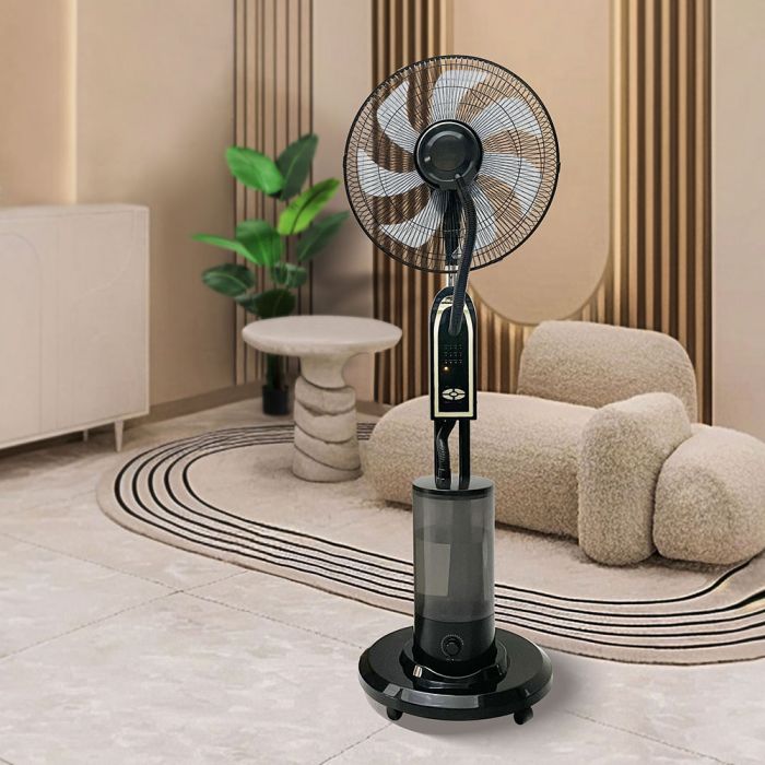 Ultrasonic Mist Fan with Remote Control, 5-Blade Design & 5L Capacity 16 inch