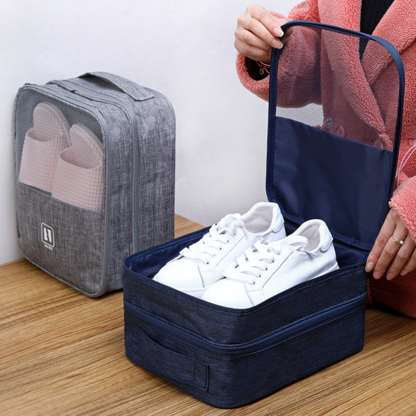 Portable Travel Shoe Bags Holds 2- 3 Pair Of Shoes