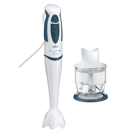 خلاط يدوي براون مالتي كويك 3 بقوة 450 واط مع وعاء قياس ووعاء تقطيع