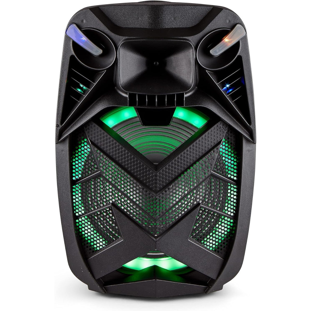 Sing-e 15 Portable Bluetooth Party Speaker with 40W Sound, RGB Lights, TWS Pairing, Karaoke Mics, and 5000mAh Battery