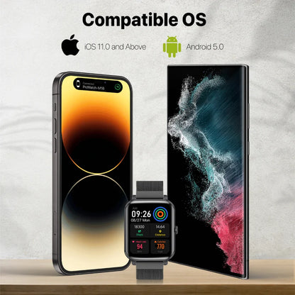 Promate promate-IP68 Fitness Tracker Smartwatch with Media Storage