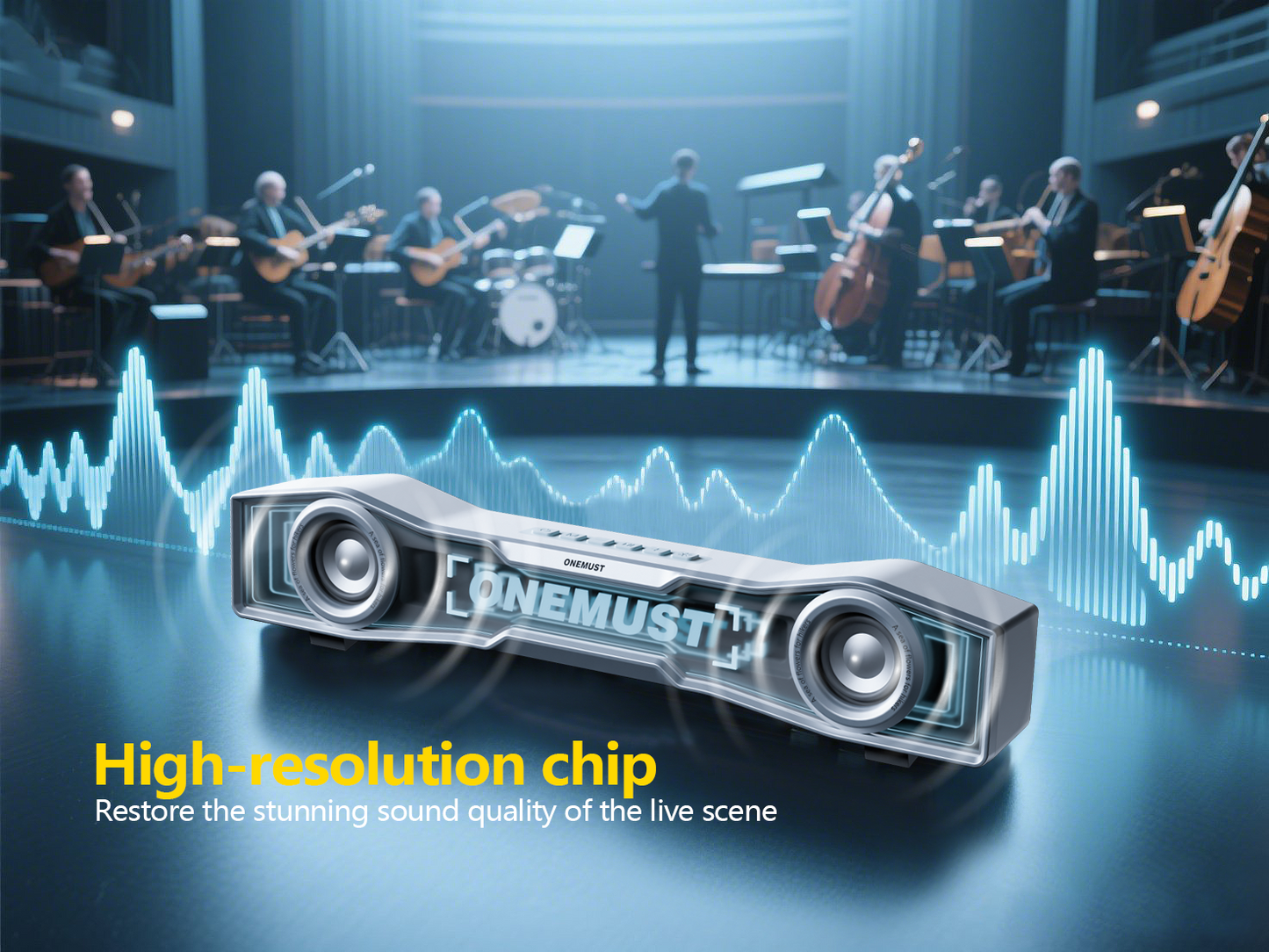 Onemust S10، 1800 مللي أمبير، جهد البطارية 7.4 فولت، طاقة مكبر الصوت 40 واط