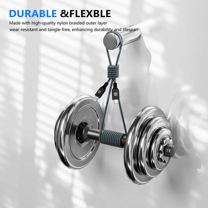 مخرج 5 فولت - 3 أمبير، طول 1 متر، مصنوع من مادة وقماش، معدل نقل 480 ميجابت في الثانية