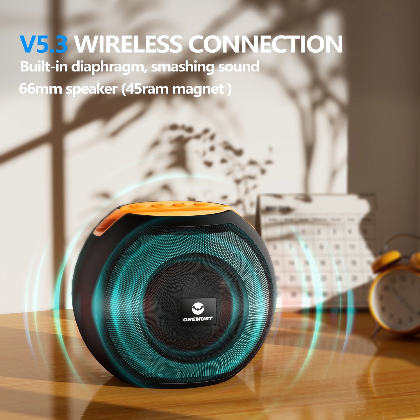 إضاءة رائعة، تشغيل لاسلكي عالي السرعة، إعلانات صوتية