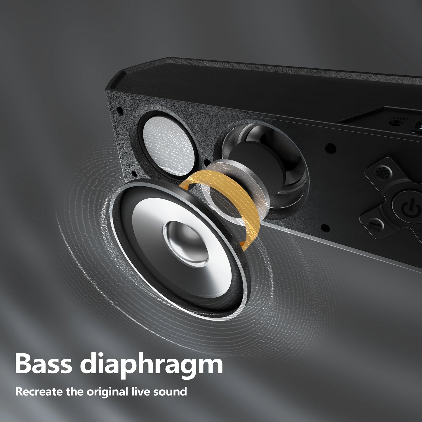 ONEMUST 3.7V Portable Wireless Speaker OM-S02