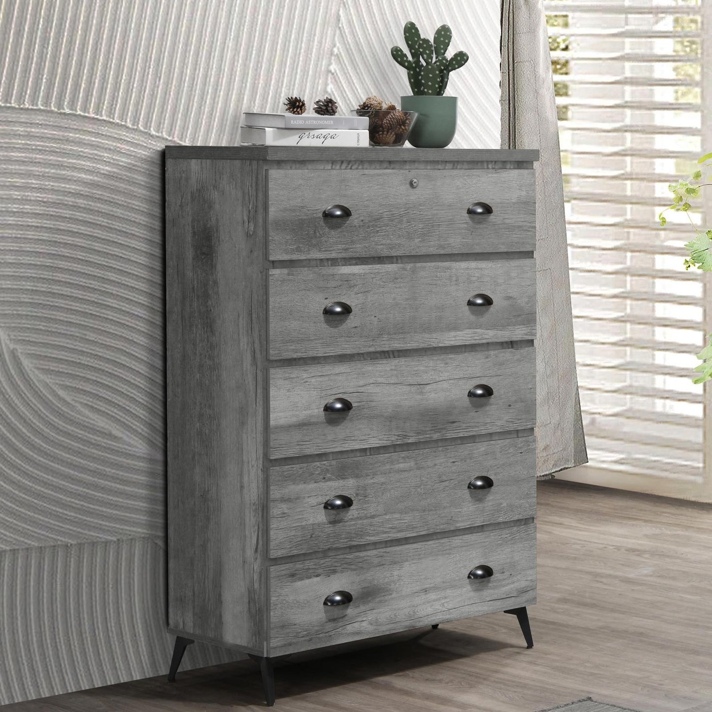 Malisyan Chest of 5 Drawers 129*80*40cm