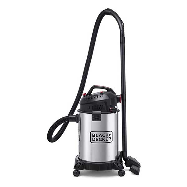 BLACK+DECKER Wet & Dry Drum Vacuum Cleaner 1610W, 30L (Stainless Steel Tank)