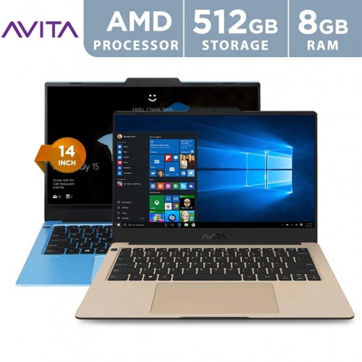 Avita Liber V14 14" FHD LapTop - R7-3700U - 8GB RAM - 512GB SSD (V Version)