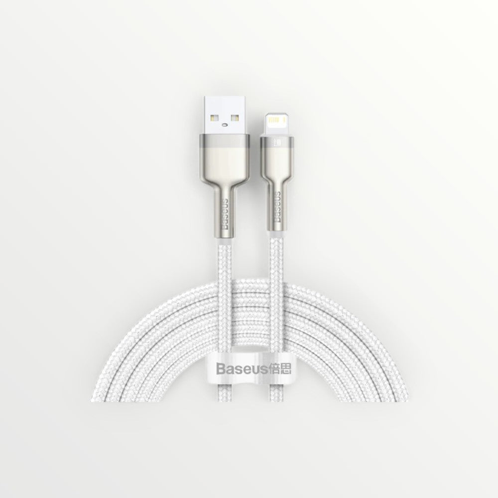 BASEUS DATA CABLE USB TO IP 2.4A 2M WHT