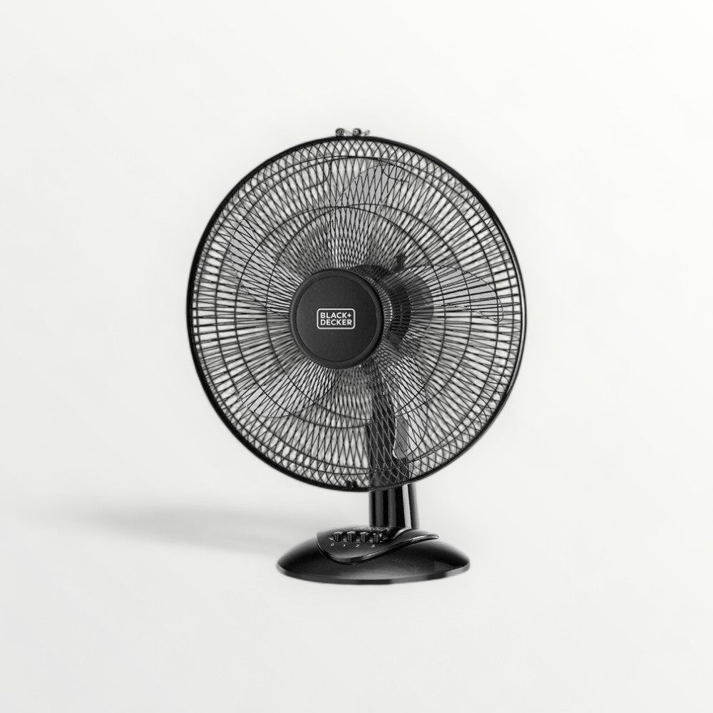 Black and Decker Desk Fan, 16-inch, 60W, FD1620-B5 - Black