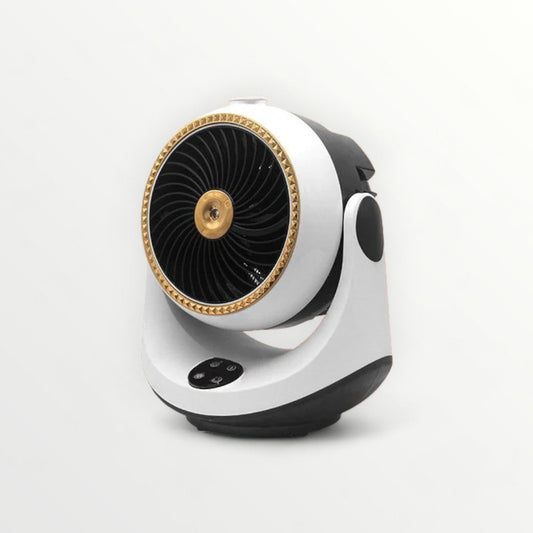 Electric Cooling & Heating Desktop Fan with Remote 2-in-1