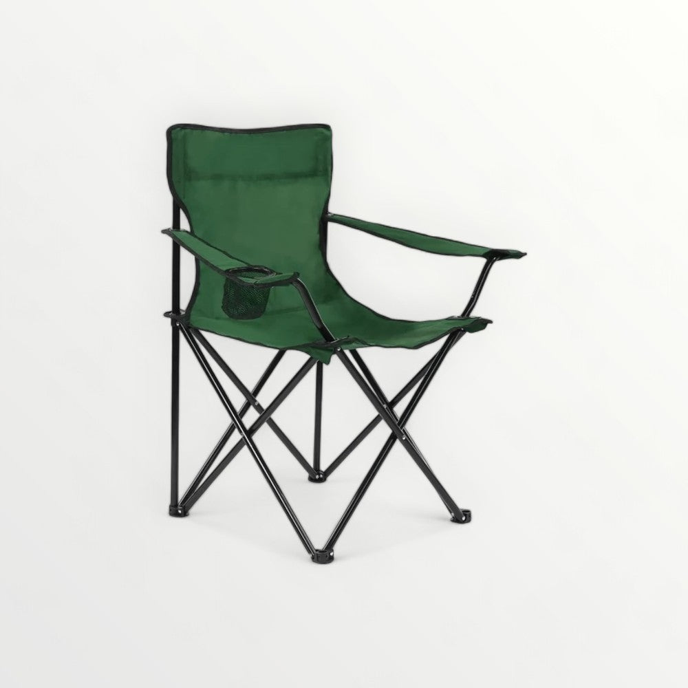 Portable Foldable Camping Chair with Cup Holder