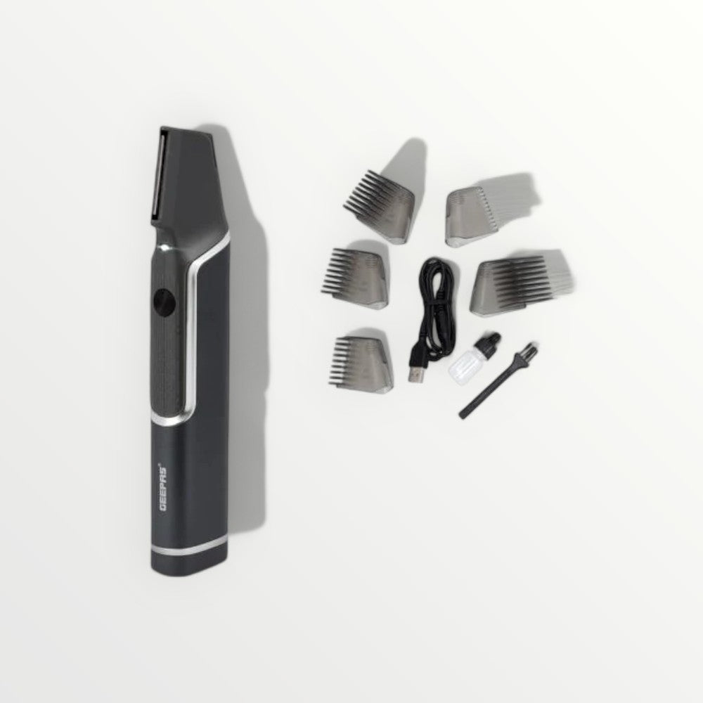 600mAh Rechargeable Hair Trimmer and Body Groomer with Adjustable Comb Settings