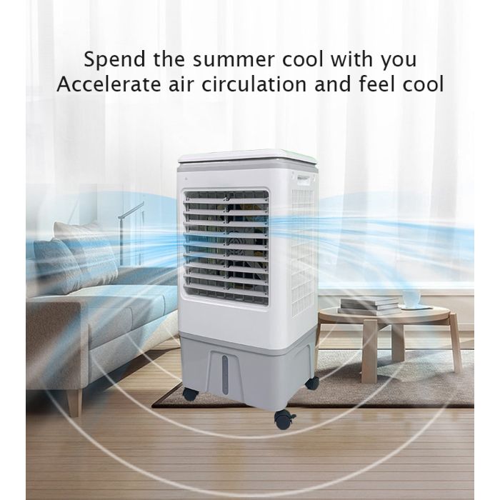 Evaporative Air Cooler with Three-Speed Control & Moving Wheels 30L  - 115W