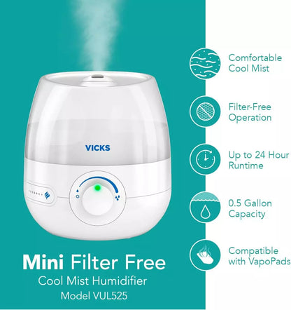 Vicks Mini Cool Mist HUMIDIFIER VUL525E1-10008452