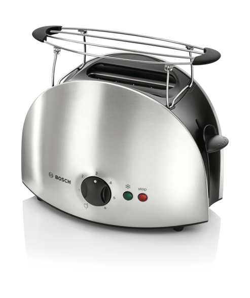 Bosch TAT6901GB 900 Watts Compact Toaster - Black