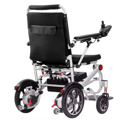 17.5kg Lightweight Folding Electric Wheelchair with Dual Motor, Compact - 130kg Load Capacity