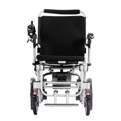 17.5kg Lightweight Folding Electric Wheelchair with Dual Motor, Compact - 130kg Load Capacity