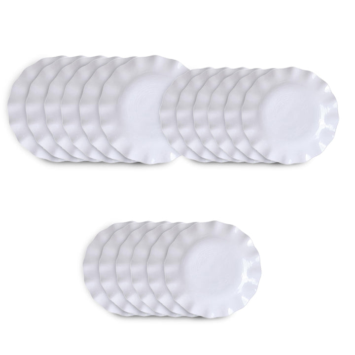 Opal Luxurious 12-Piece Glassware Dessert Plates Set