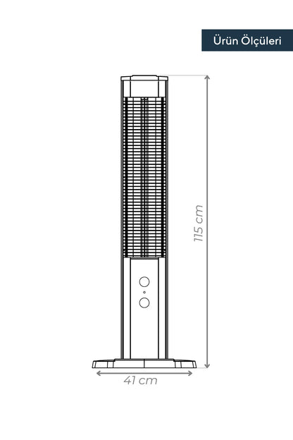 Kumtel Remote Controlled Orbit Tower Heater