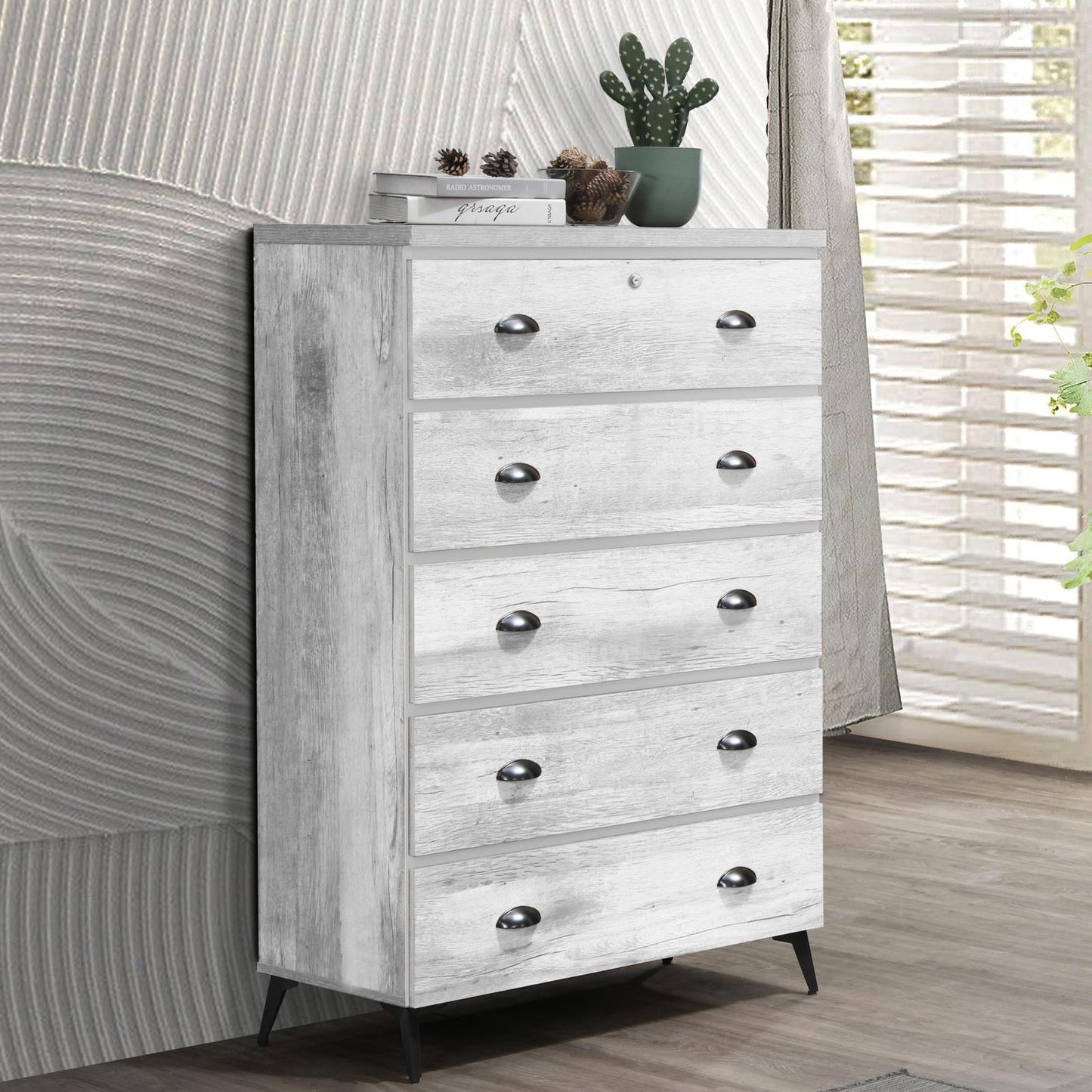 Malisyan Chest of 5 Drawers 129*80*40cm