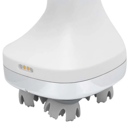 Portable Electric 4D Rechargeable Head & Body Massager with Magnetic Charging and Soft Silicone Kneading Heads