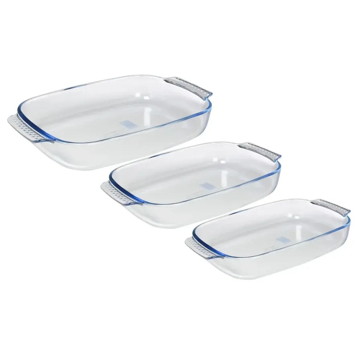 Pyrex Set Of 3 Oval Roaster (3.7+2.7+1.8 L)