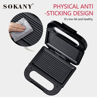 SOKANY Electric Grill and Sandwich Maker, 800W