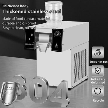 Commercial Snowflake Ice Cream Maker Machine – 60 kg/Day, 380 W