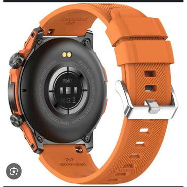 1.43' AMOLED Smartwatch with Stainless Steel Body, 380mAh Battery, IP68 Waterproof