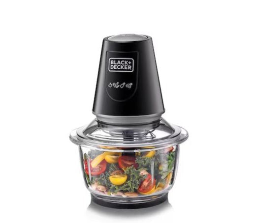 BLACK+DECKER Glass Bowl Chopper 400W, 1.2L