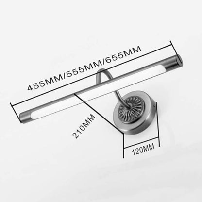 مصابيح مرآة الحمام، مصباح أمامي مرآة، غطاء مصباح أكريليك، مادة حديد مشغول، مقاوم للماء