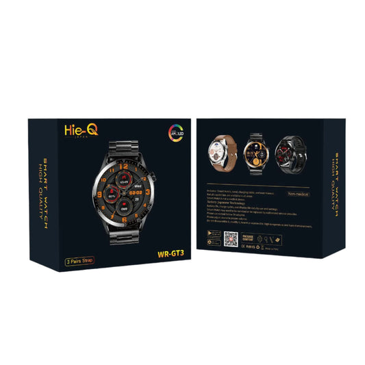 Hie-Q3 WR-GT3 Smart Watch - 3 Pairs Strap, 320Mah Battery IP67, Waterproof dynamic Island Sport