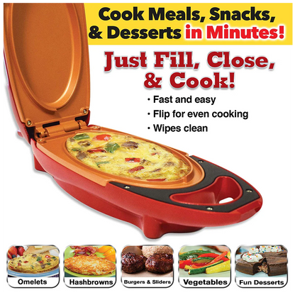 ELECTRIC MEAL MAKER PAN RED COPPER