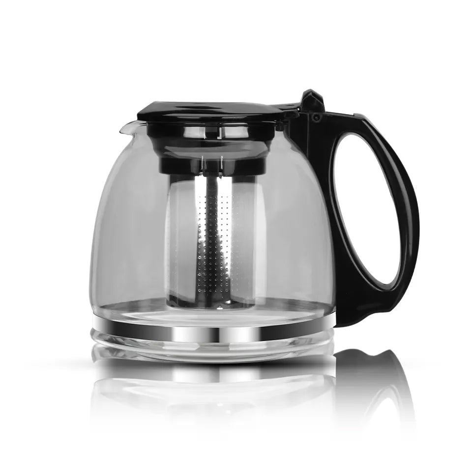 RAF 0.8L + 2L 2-in-1 Double Glass Samovar Electric Kettle with 360° Rotating Power Base for Instant Heating