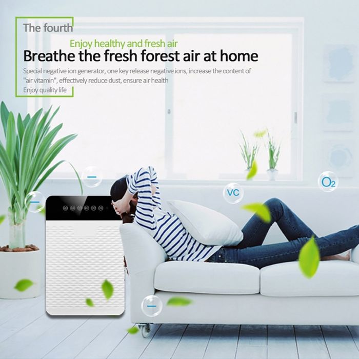 4 Stages Intelligent Air Purifier 50 Cubic Meter with Negative Ion