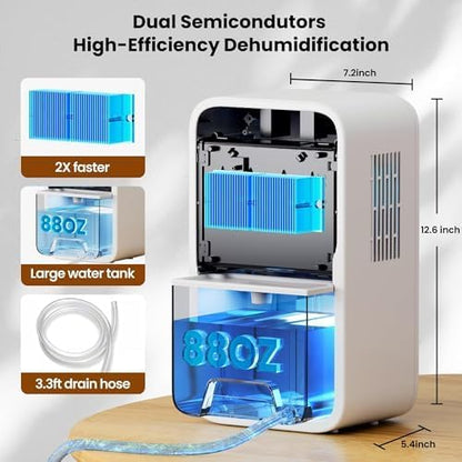 Dehumidifier for Basement with Drain Hose